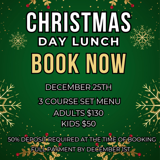 Christmas Day Lunch Book Now 2025